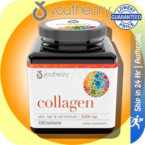 In Stock Youtheory Collagen W Vitamin C For Skin Hair Nail Formula