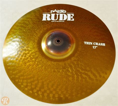 Paiste 17 Rude Thin Crash Cymbal Reverb