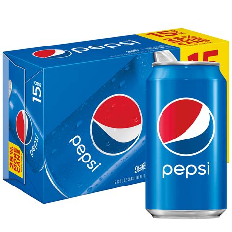 Buy Pepsi Soda Cola 12 Fl Oz 15 Count Cans Online At Lowest Price In