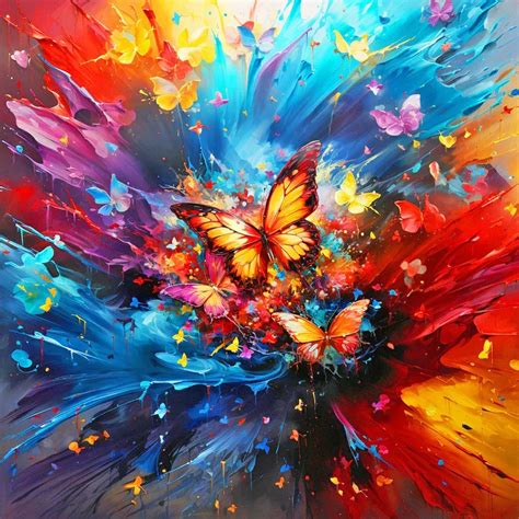 Butterflies Full Round Diamond Painting 40 40cm En 2024