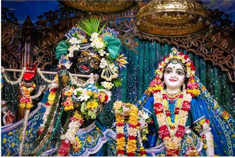 iskcon temple radha krishna wallpaper sri radha madhava close