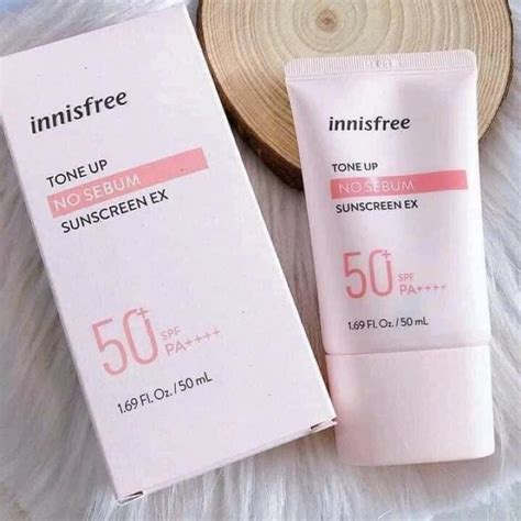 Innisfree Tone Up No Sebum Sunscreen Ex Spf Pa Ml Shopee Malaysia