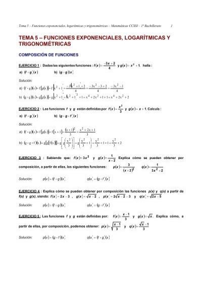 tema 5 funciones exponenciales logarítmicas y Amolasmates