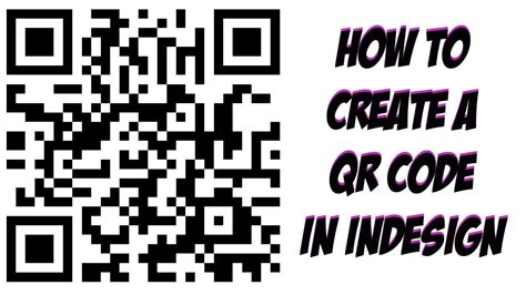 How To Create A QR Code In Adobe Indesign CC YouTube