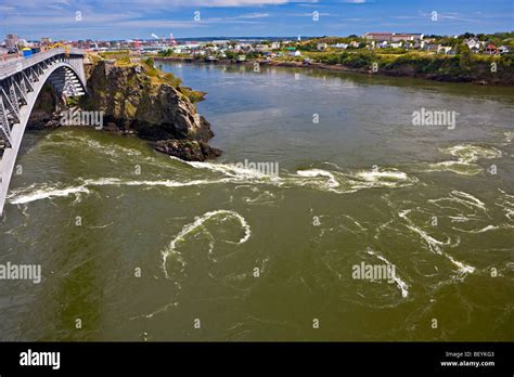 Reversing Falls along the Saint John River in Saint John, Bay of Fundy ...