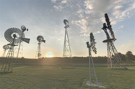 With Dozens Of Vintage Windmills This Beautiful Farm Is A Standout