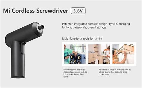 Xiaomi Mijia Cordless Rechargeable Screwdriver V Mah Li Ion N