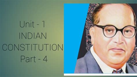 Indian Constitution Part 4 Youtube