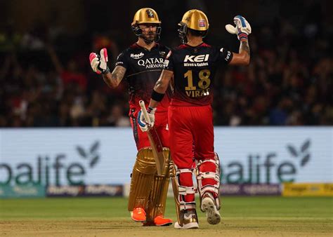 IPL PIX Kohli Du Plessis Guide RCB To Easy Win Vs MI Rediff Cricket