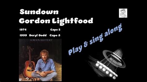 Sundown Gordon Lightfoot Deryl Dodd Sing And Play Along Chords Lyrics