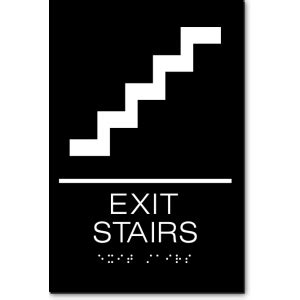 EXIT STAIRS Sign | ADA Sign Factory