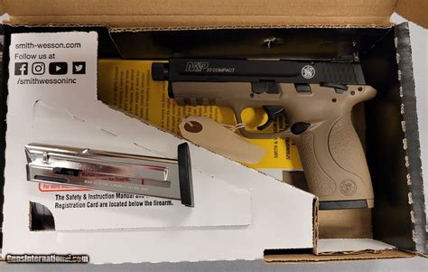 Smith And Wesson Mandp22 Compact Cerakote Fde Threaded Barrel