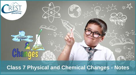 Physical And Chemical Changes For Class Notes Free Pdf