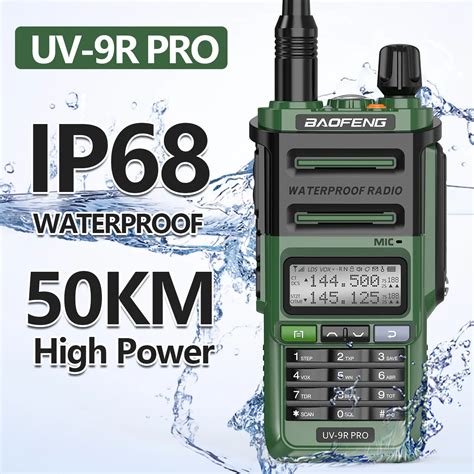 Baofeng Uv 9r Pro Ip68 Waterproof Long Range Dual Band Walkie Talkie Two Way Radio