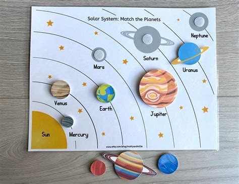 Solar System Worksheet Busy Book Pages Preschool Busy Book - Etsy