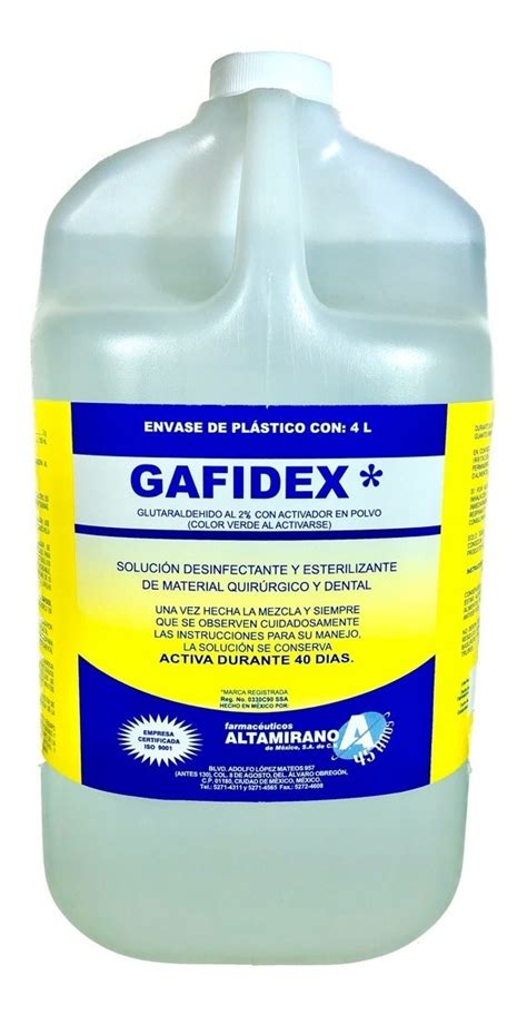 Gafidex Litros Soluci N Esterilizante Glutaraldehido Env O Gratis