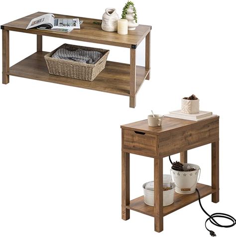 Amazon Labcosi Sofa Table With Console Table Modern Farmhouse