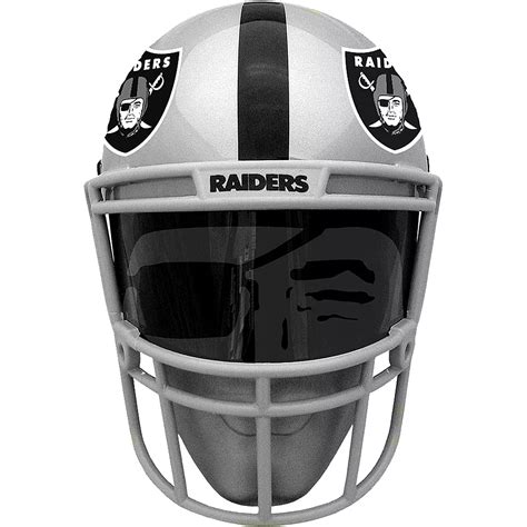 Oakland Raiders Helmet Fanmask 7 1/2in x 10 1/4in | Party City