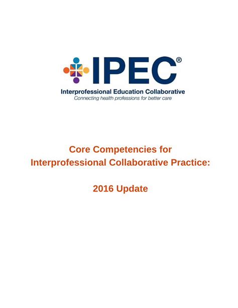 Pdf Core Competencies For Interprofessional Collaborative Dokumen Tips