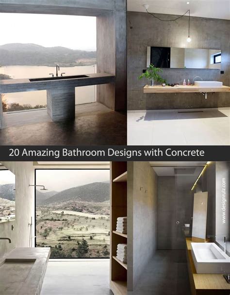 20 Amazing Bathroom Designs With Concrete