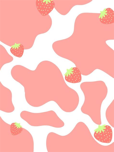 Strawberry Cow Cow Wallpaper Cow Print Wallpaper Pretty Wallpaper