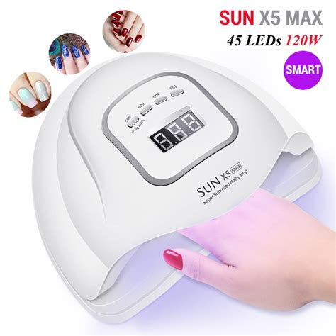 Sun X Max W Uv Led Nail Lamp Leds Smart Nail Dryer Lamps