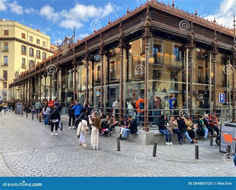 Mercado De San Miguel(the Market of San Miguel) - Outside View, Plaza De San Miguel, Madrid ...