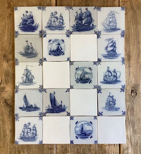 Makkum Tichelaar Tiles 20 Earthenware Catawiki