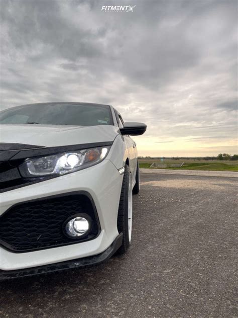 2018 Honda Civic LX With 18x9 5 AVID1 AV6 And Michelin 235x40 On Stock