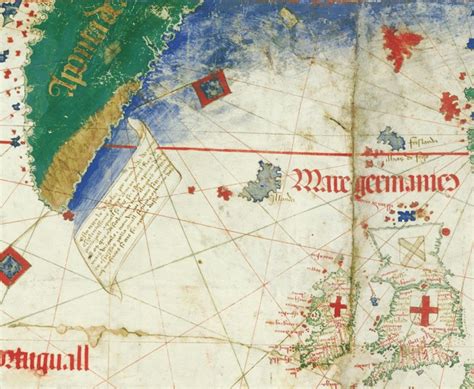 Detail Of The Cantino World Map Of 1502 It Depicts A Large Illanda