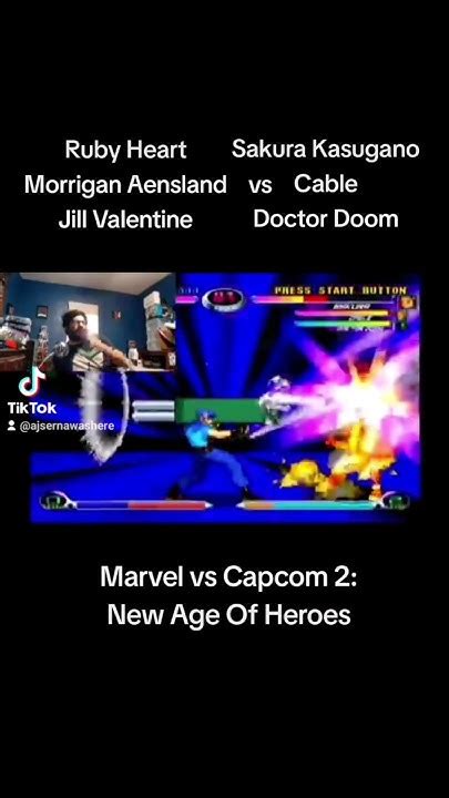 Ruby Heart Morrigan Jill Vs Sakura Cable Doctor Doom Marvel Vs Capcom 2 New Age Of Heroes