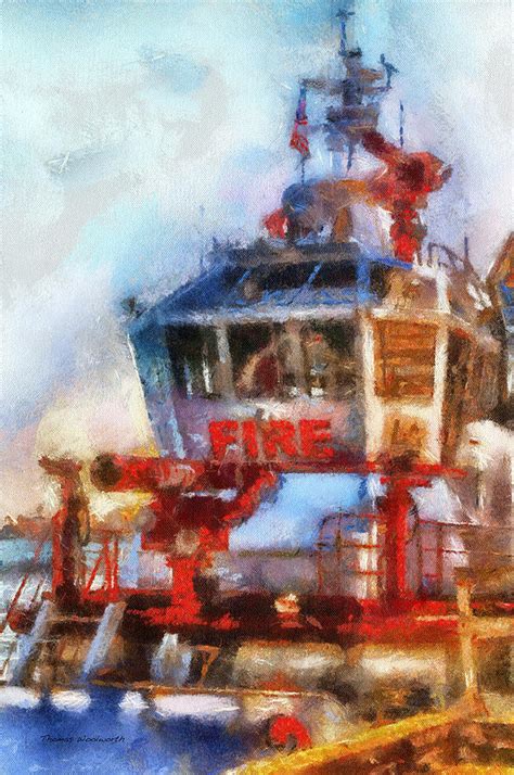 Lafd Fire Boat 2 San Pedro Ca Photo Art 02 Photograph By Thomas