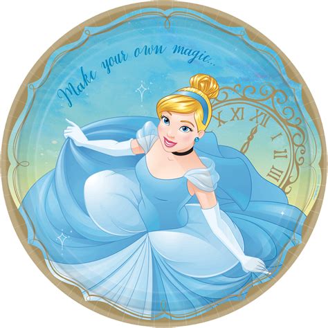 Assiettes D Ner Pour F Te D Anniversaire Cendrillon Princesses