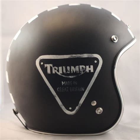 Distressed Triumph Logo Triumph Logo Custom Helmets Helmet