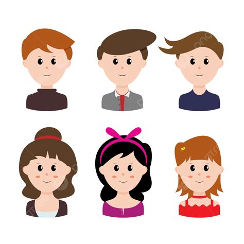 Avatar Set Clipart Png Images Set Of Illlustration People Avatar