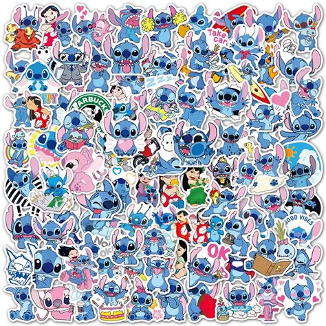 10 30 50 100pcs Disney Cute Anime Cartoon Lilo Stitch Stickers