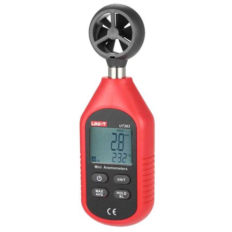 Uni T Ut Mini Lcd Display Digital Anemometer Wind Speed Temperature