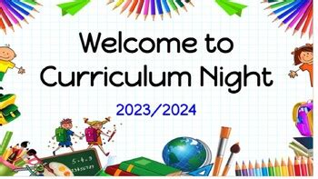 Curriculum Night by Sonia Ferri | TPT