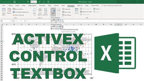 How To Link An Activex Control Textbox To A Cell In Excel Youtube