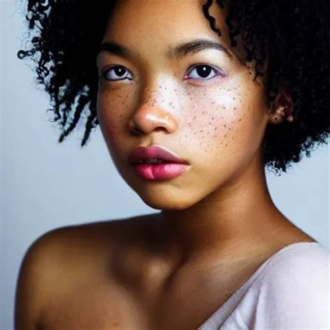 A Beautiful Blasian Woman With Heterochromia And Stable Diffusion