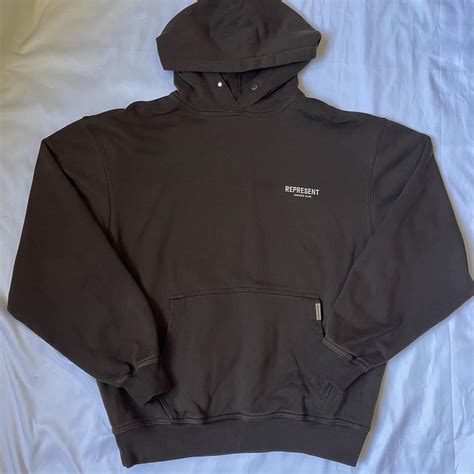 Brown Represent Hoodie Size Medium Perfect Depop