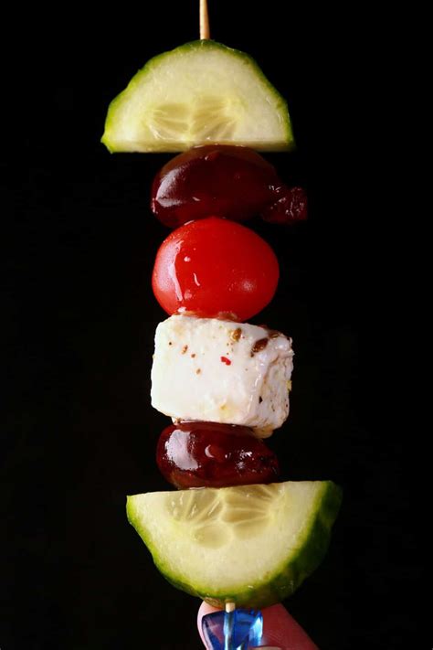 Easy Greek Salad Skewers Recipe Low Carb Hoser