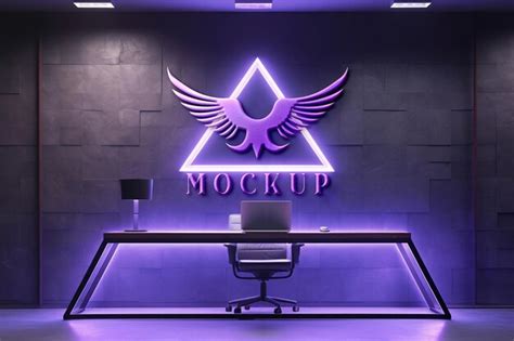 Premium PSD | Realistic 3d logo mockup 