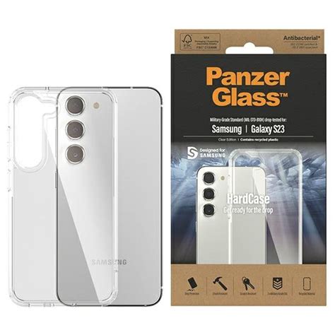 PanzerGlass ClearCase Etui Do Galaxy S23 S911 Clear Antibacterial