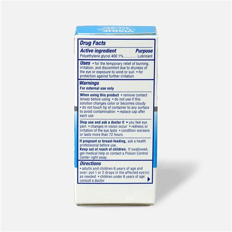 Visine Dry Eye Relief All Day Comfort Lubricant Eye Drops 05 Fl Oz