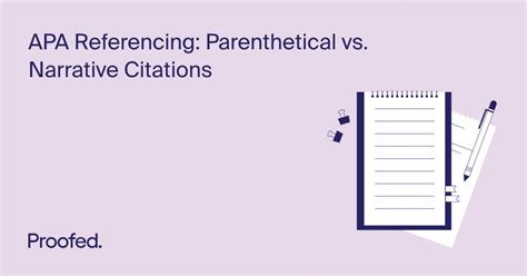 Apa Referencing Parenthetical Vs Narrative Citations Proofeds