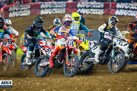 Indianapolis Supercross Main Event Race Results Motocross