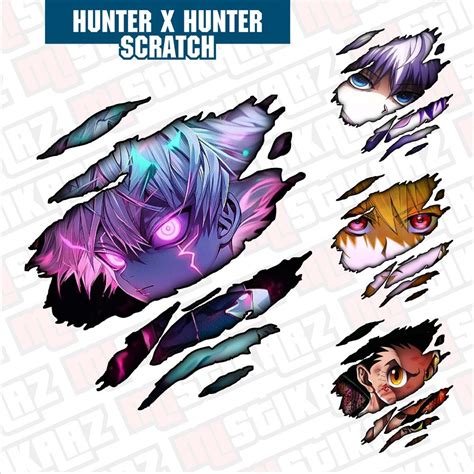 Shop Hunter X Hunter Killua Hisoka Gon Kurapika Scratch Design