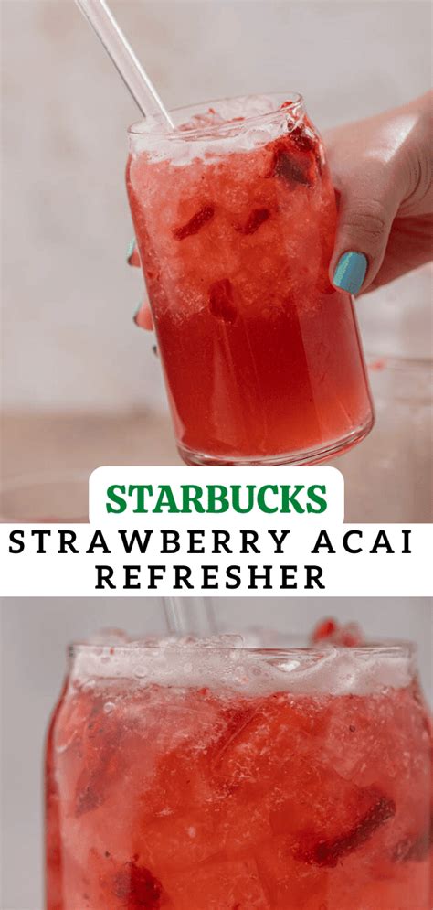 How To Make Starbucks Strawberry Acai Refresher Lifestyle Of A Foodie