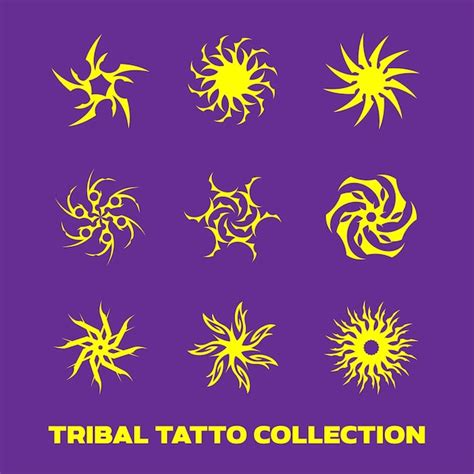 Colecci N De Tatuajes Tribal Vector Premium